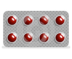 Package drugs tablets pills medical icon design vector illustration