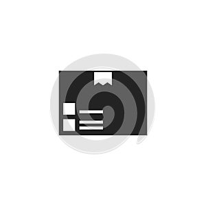 Package Glyph Vector Icon, Symbol or Logo.
