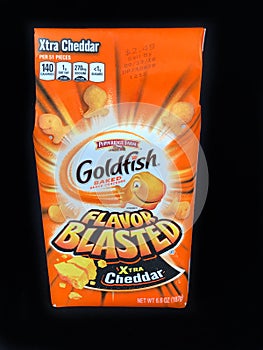 Package of Goldfish Xtra Cheddar Crackers