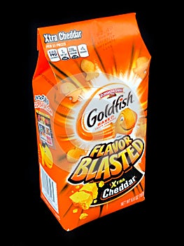 Package of Goldfish Xtra Cheddar Crackers