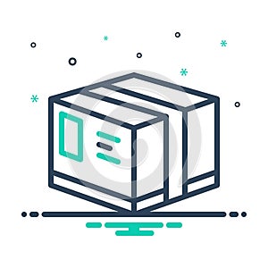 Mix icon for Package, box and product