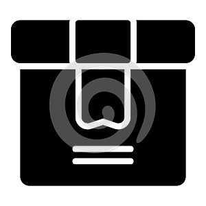 Package icon in solid style for any projects