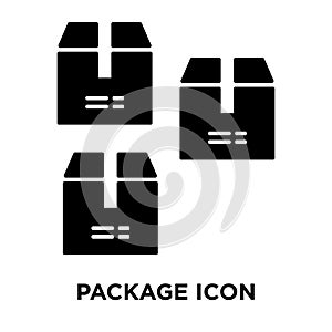 Package icon vector isolated on white background, logo concept o