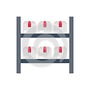 Package vector flat colour icon