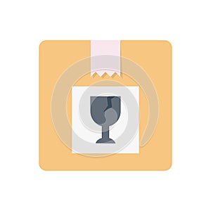 Package vector flat colour icon