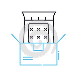 package line icon, outline symbol, vector illustration, concept sign