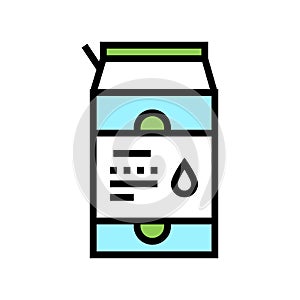 package liquid probiotics color icon vector illustration