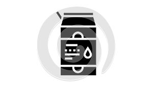 package liquid probiotics glyph icon animation