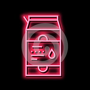 package liquid probiotics neon glow icon illustration