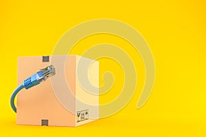 Package with network cable