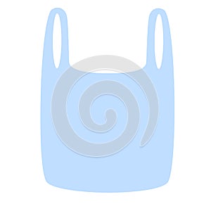 Package plastic in flat design. Blank box template.