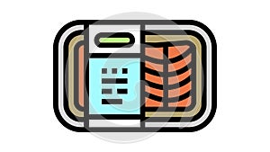 package salmon color icon animation