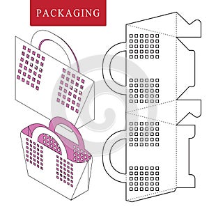 Package template picnic concept