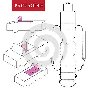 Package template transportation concept.Package Template.