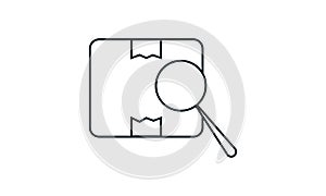 Package Tracking icon vector illustration.