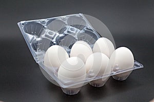 Packaged free range chicken eggs