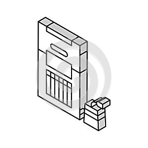 packaged tea isometric icon vector illustration