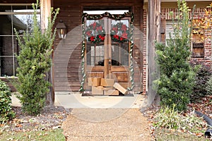 Packages on porch during holiday season