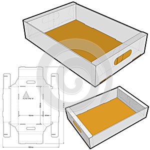 Packaging Box and Die-cut Pattern.