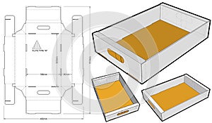 Packaging Box and Die-cut Pattern.