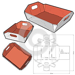 Packaging Box and Die-cut Pattern.