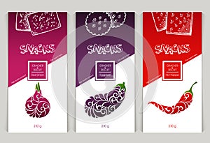 Packaging design snack food