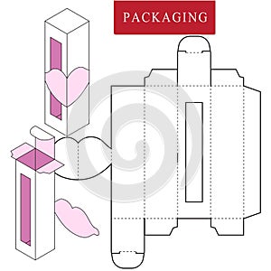 Packaging Design.Vector Illustration of Box.