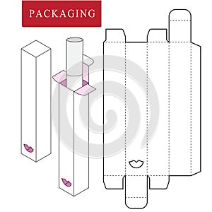 Packaging Design.Vector Illustration of Box. photo