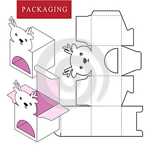 Packaging Design.Vector Illustration of Box.