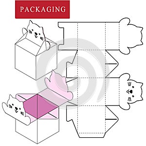 Packaging Design.Vector Illustration of Box.