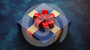 packaging gift box top view