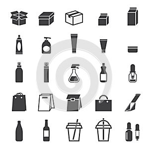 Packaging icon set