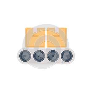 Packaging vector flat colour icon