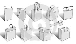 Packaging items 3d