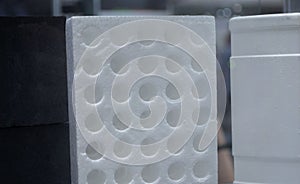 Packaging material made of expanded polystyrene or expanded polyethylene