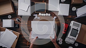 The packaging and shipping setup.AI generated image