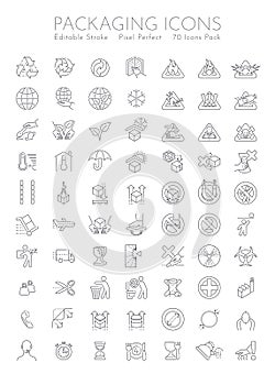 Packaging symbols set