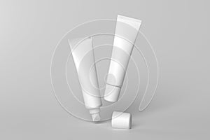 packaging template for lip balm tube mockup for design 3d render photo