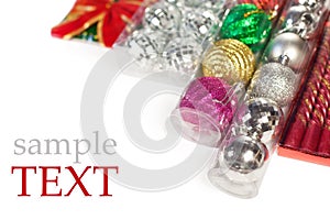 Packed Christmas ornament (with sample text)