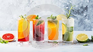 Packed with natural ingredients and superfoods, these drinks are designed invigorate . Generative Ai photo