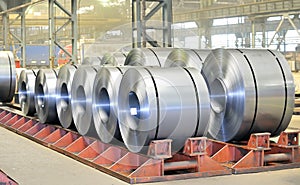 Packed rolls of steel sheet