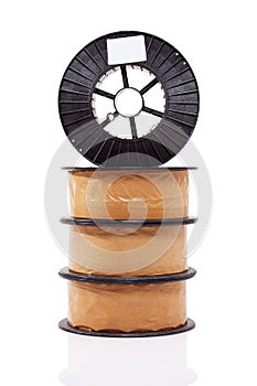 Packed welding wire brass alloy spools