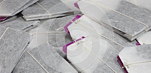 Packets of black tea