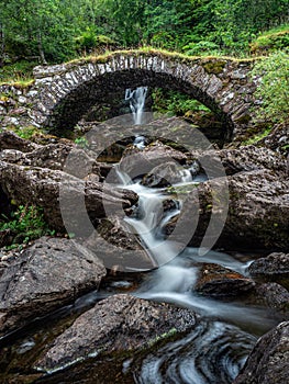 Packhorse bridge in Glen Lyon, Scotland photo