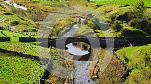 Packhorse bridge in Smardale Cumbria.