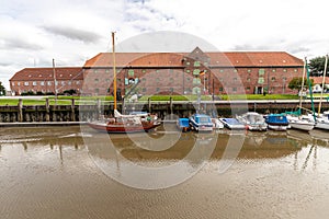 Packhouse in the port of TÃÂ¶nning photo