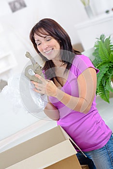 Packing boxes to move