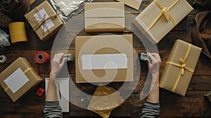 The packing and shipping process.AI generated image