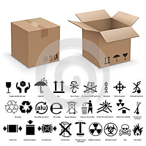 Packing symbols photo