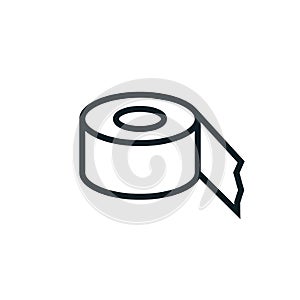 Packing tape line icon. Clipart image